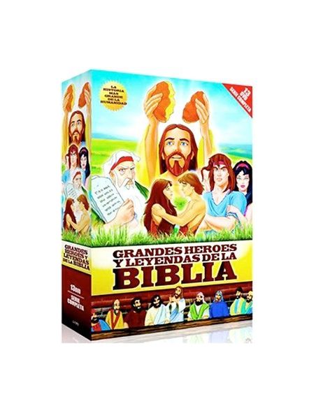 Pack de dibujos animados de 13 DVDs GRANDES HÉROES Y LEYENDAS DE LA BIBLIA